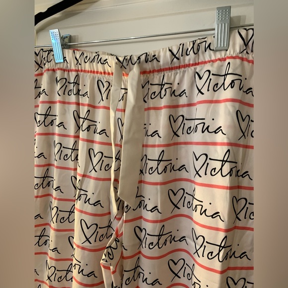 New Victorias Secret Medium Pink Pajama Pants - Picture 2 of 4